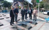 ادای احترام کارکنان شرکت خدمات حمایتی کشاورزی گلستان به مقام شهدا